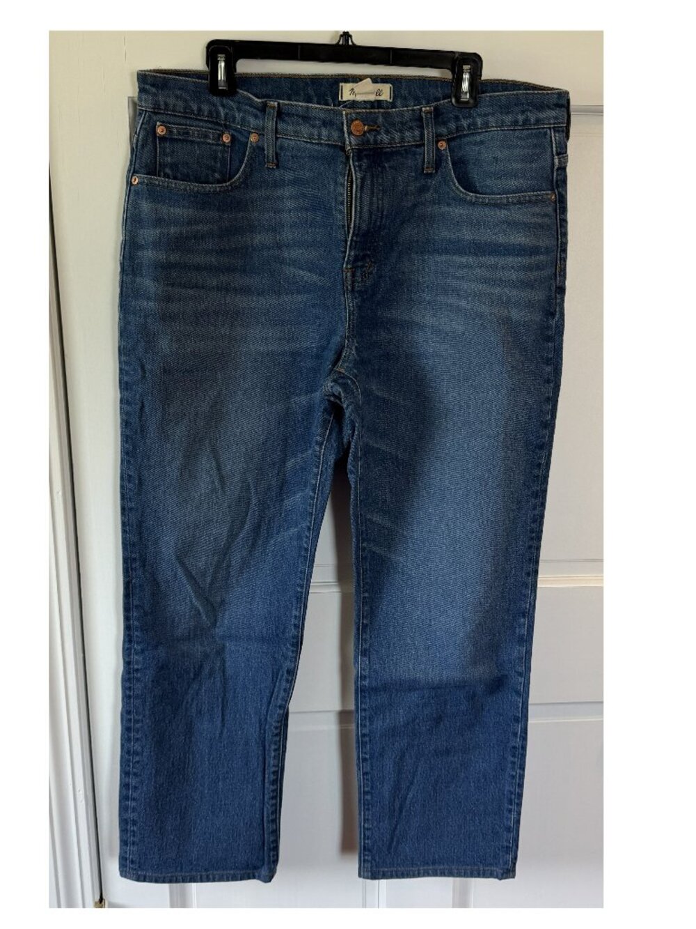 Madewell Mid-Rise '90s Straight Leg Jeans Medium Wash (Size 32)